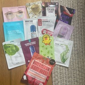 Sheet Mask Assortment (Including Hand/Foot!) - 17 total